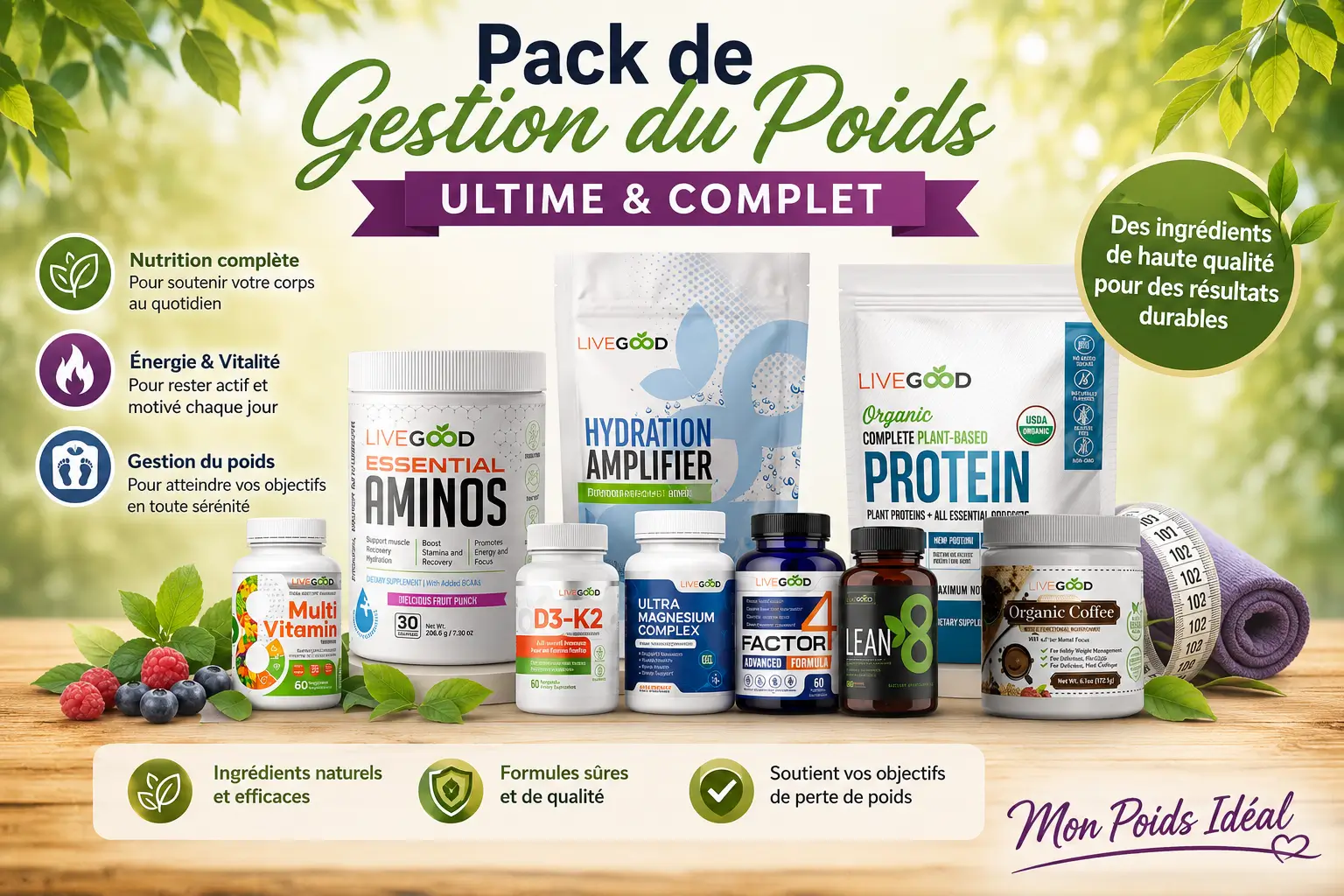 Pack de gestion du poids ultime