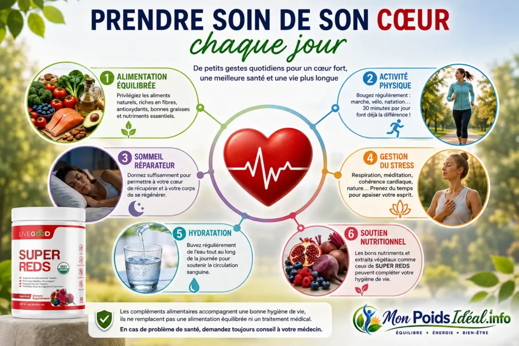 Prendre soin de son coeur chaque jour
