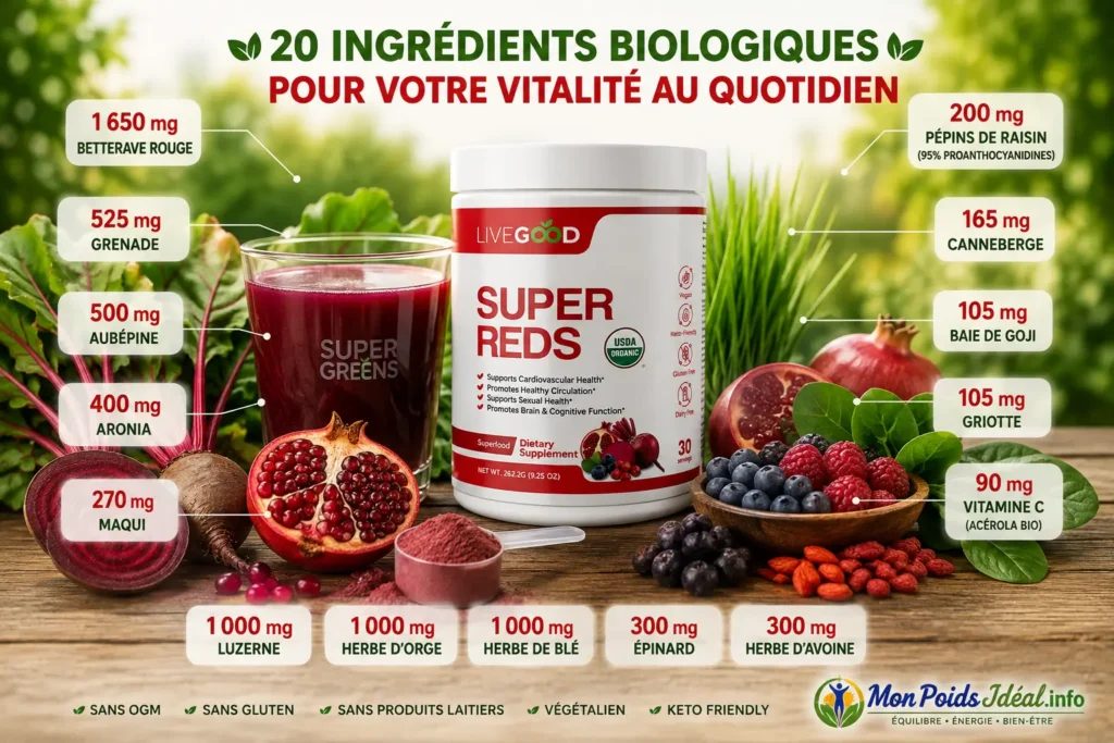 Vitalité bio aux superaliments rouges