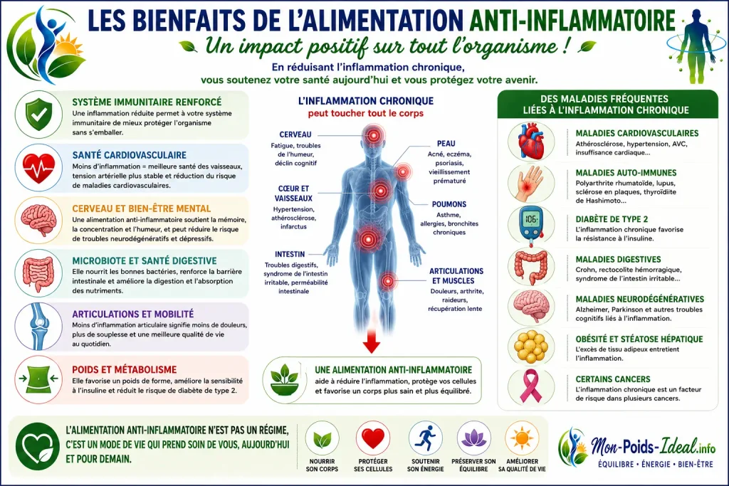 Alimentation anti-inflammatoire et organisme