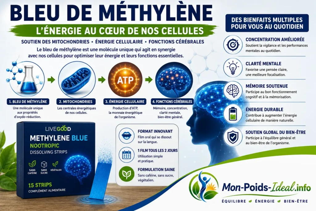 Bleu de méthylène au coeur des cellules