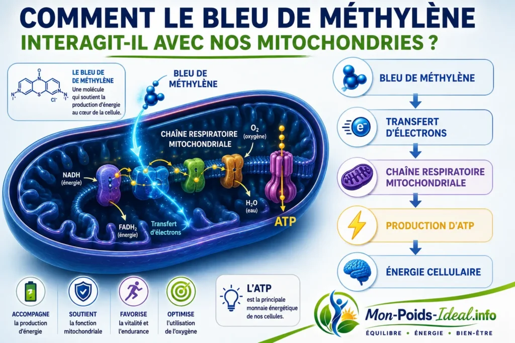 Bleu de méthylène mitochondries
