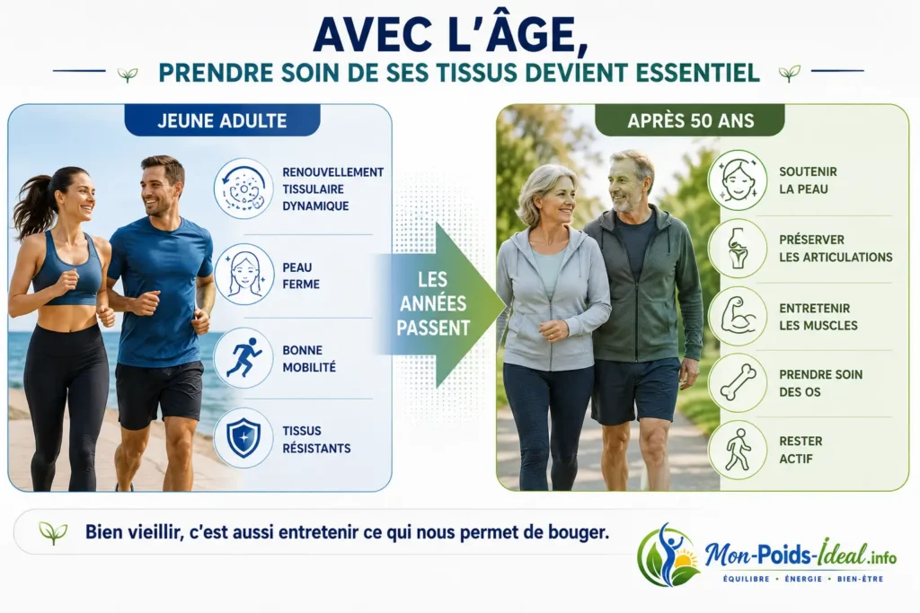 Collagène LiveGood avec l'âge