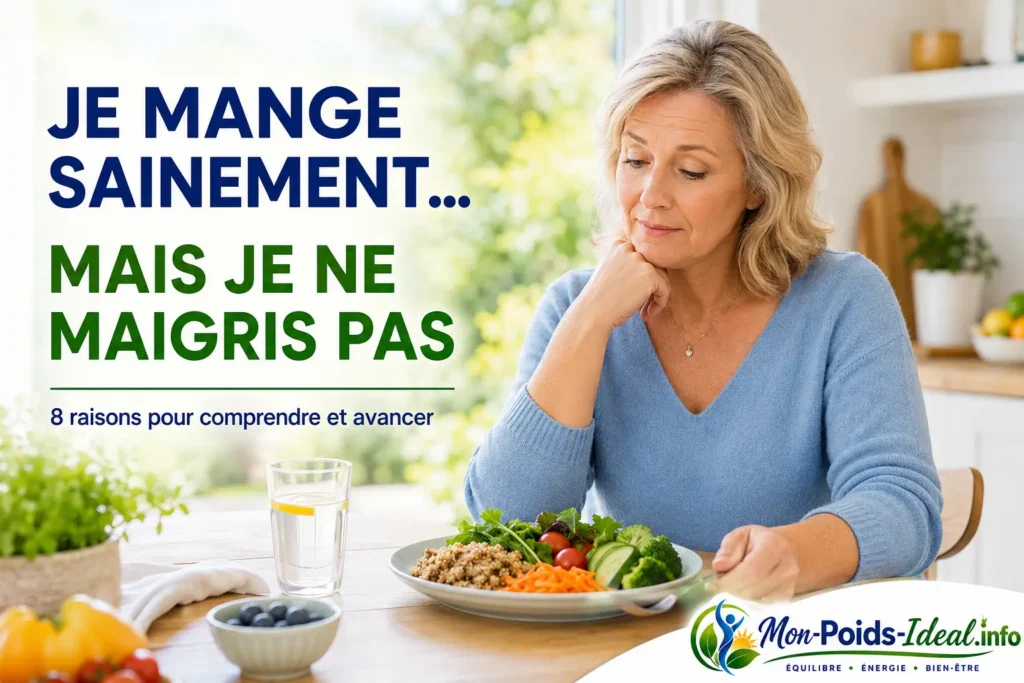 Je mange sainement mais ne perds pas de poids