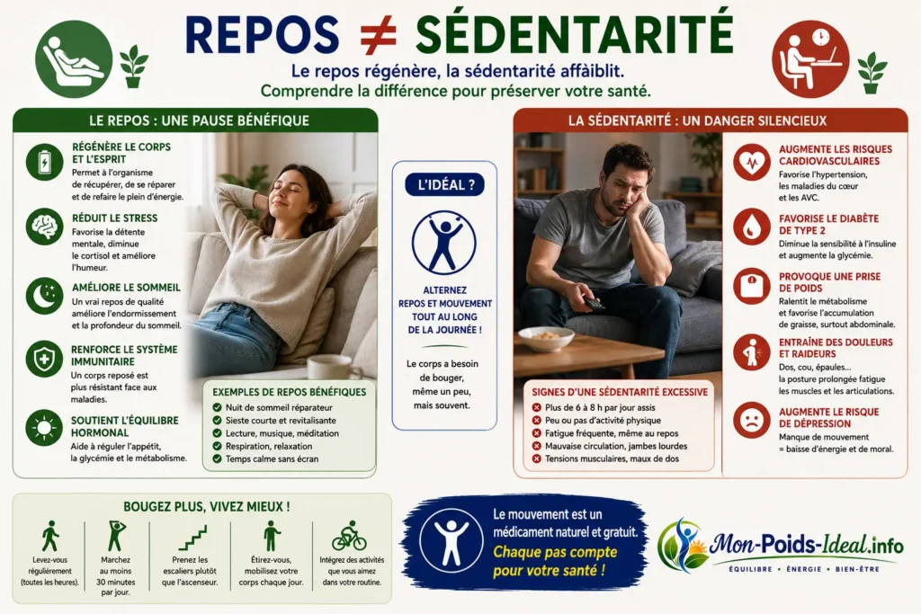 Repos sédentarité et santé