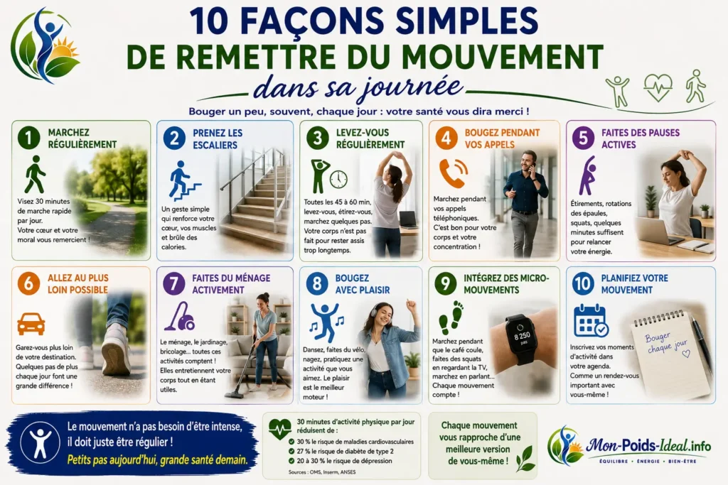 Sédentarité santé bouger davantage