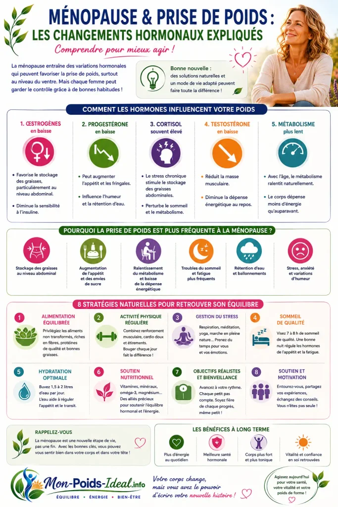 Ménopause et prise de poids et hormones