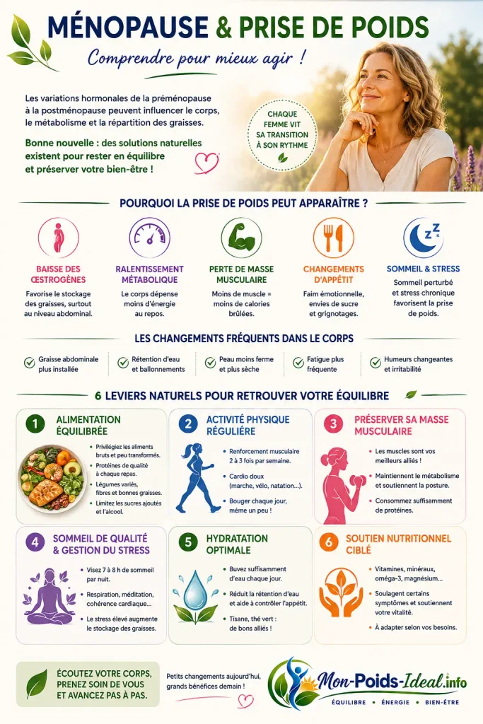 Ménopause et prise de poids guide naturel
