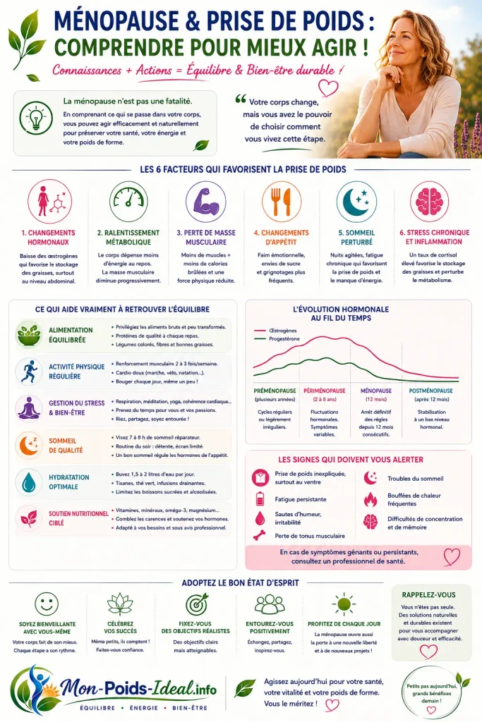Ménopause et prise de poids mieux agir