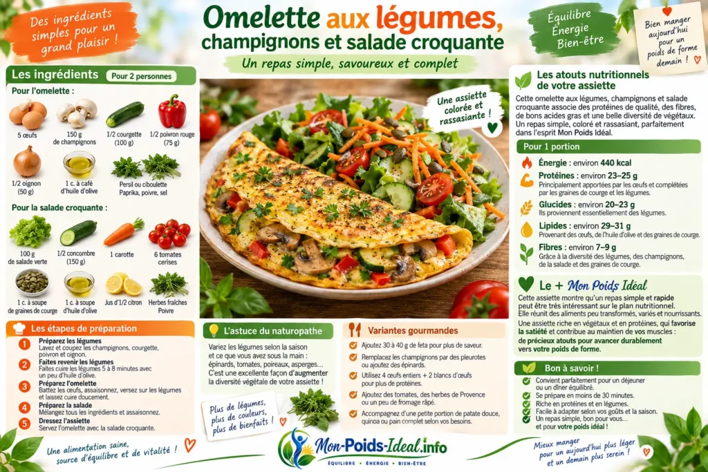 Omelette aux légumes