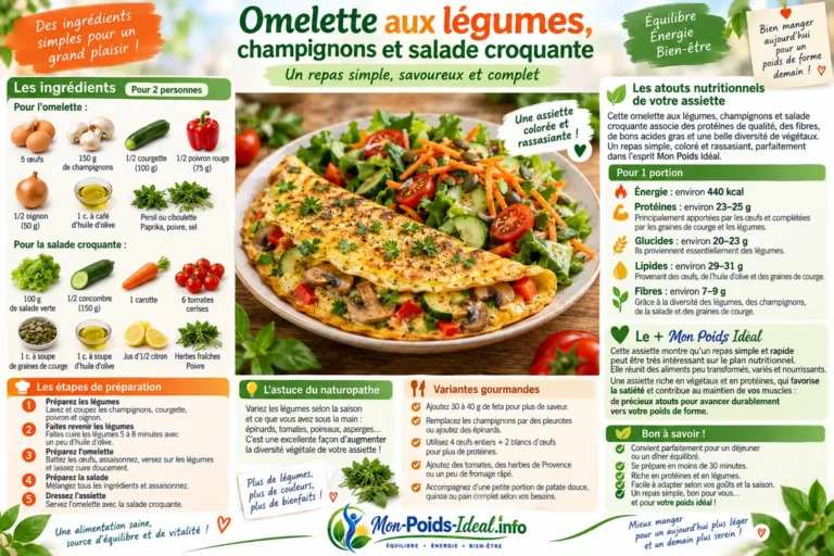 Omelette aux légumes
