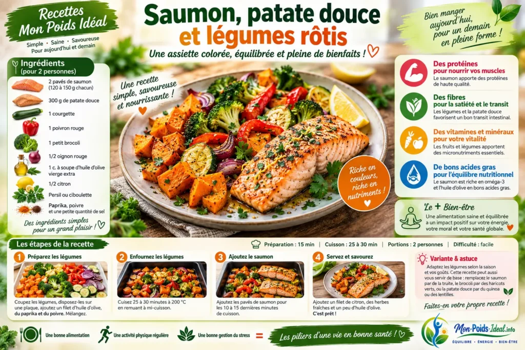 Recette patate douce saumon