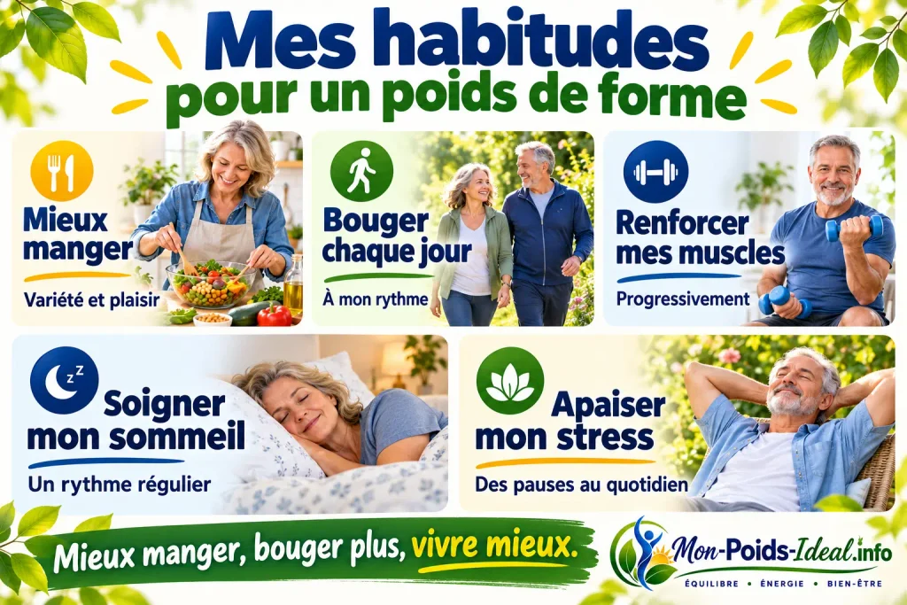 Mes habitudes pour un poids de forme